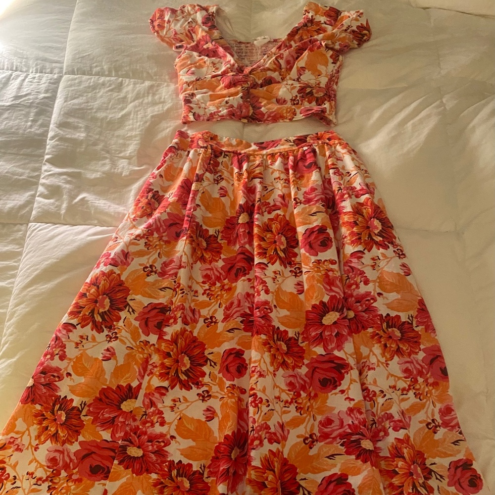 Floral two piece set
